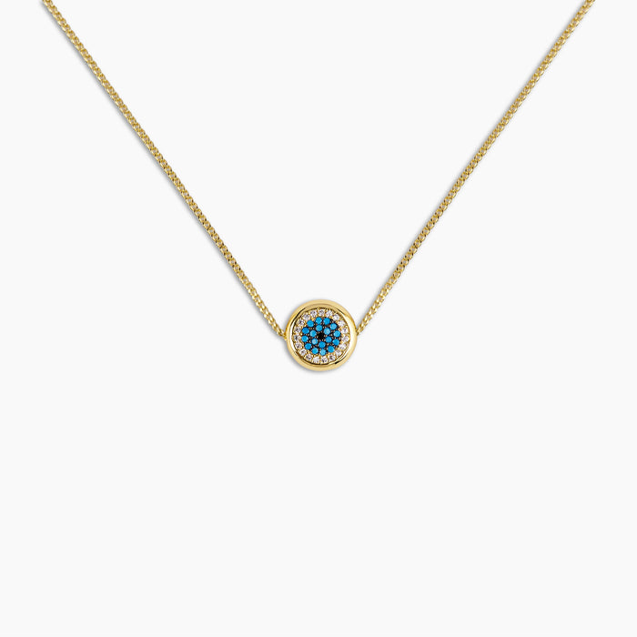 Turquoise Evil Eye Pendant Necklace