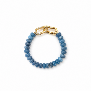 Blue Apatite Signature Toggle Bracelet
