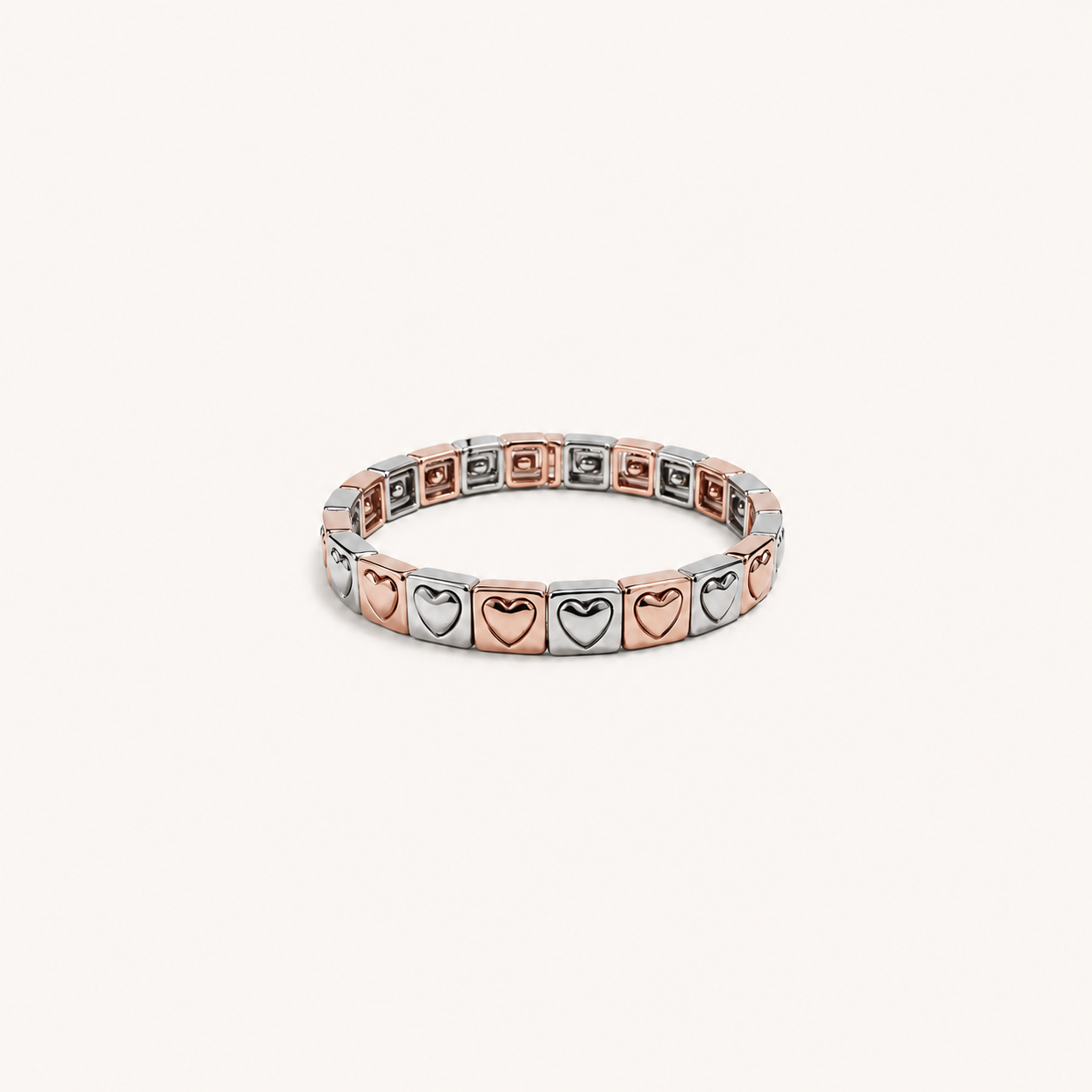Infinite Love 2 Tone Stretch Bracelet