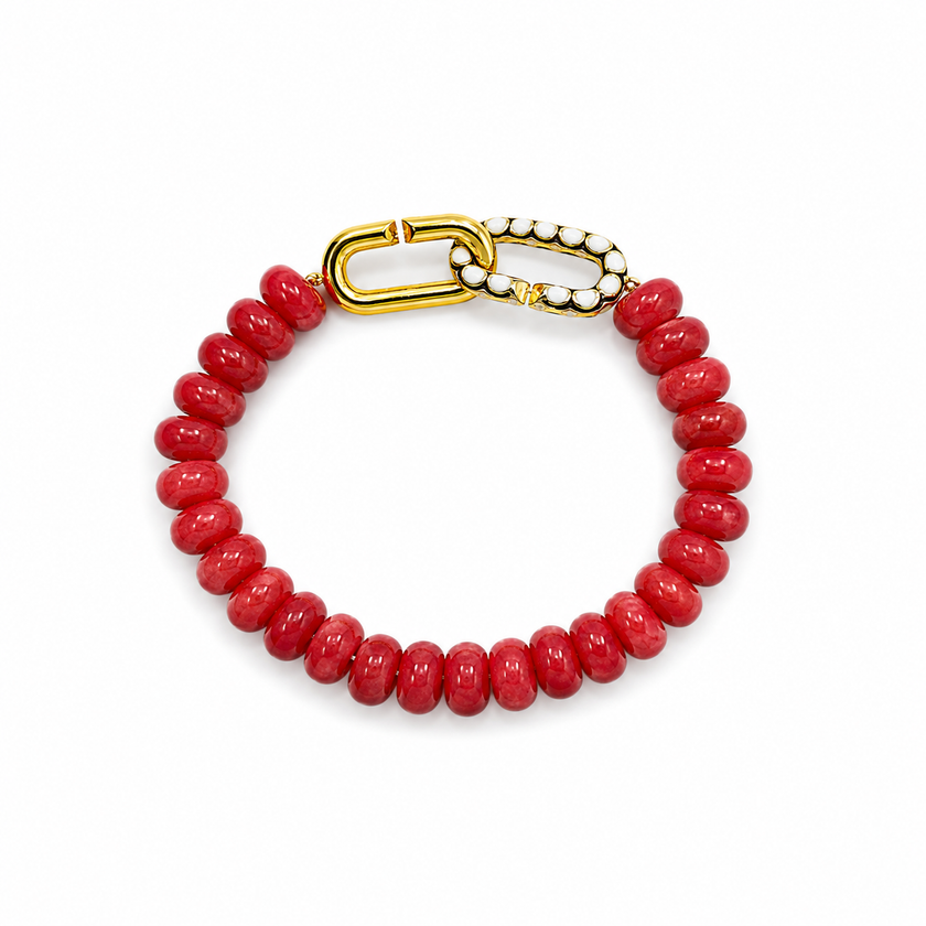 Red Aventurine Signature Toggle Bracelet