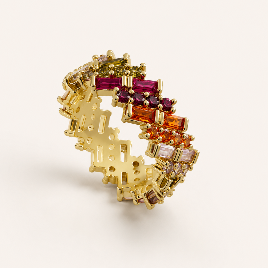 Rainbow Eternity Ring