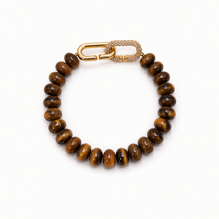 Tigers Eye Signature Toggle Bracelet