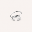 Silver Orbit Loop Ring