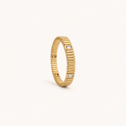 Gilded Link Stretch Bracelet