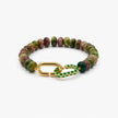 Rainbow Fluorite Signature Toggle Bracelet