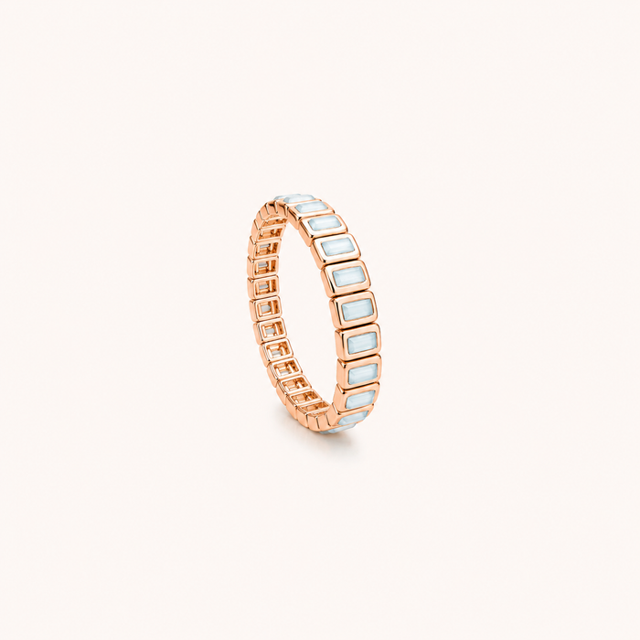Aquamarine Rhythm Stretch Bracelet