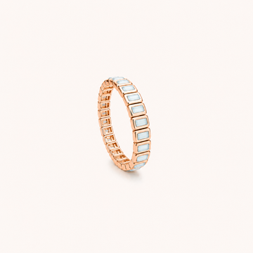 Aquamarine Rhythm Stretch Bracelet