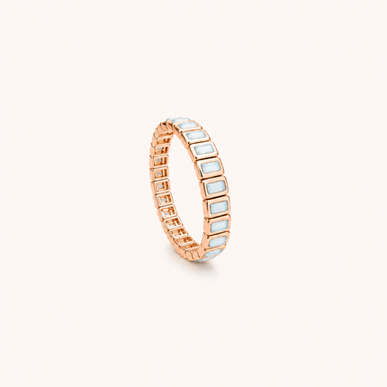 Aquamarine Rhythm Stretch Bracelet
