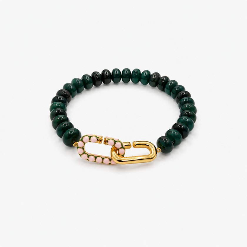 Green Aventurine Signature Toggle Bracelet
