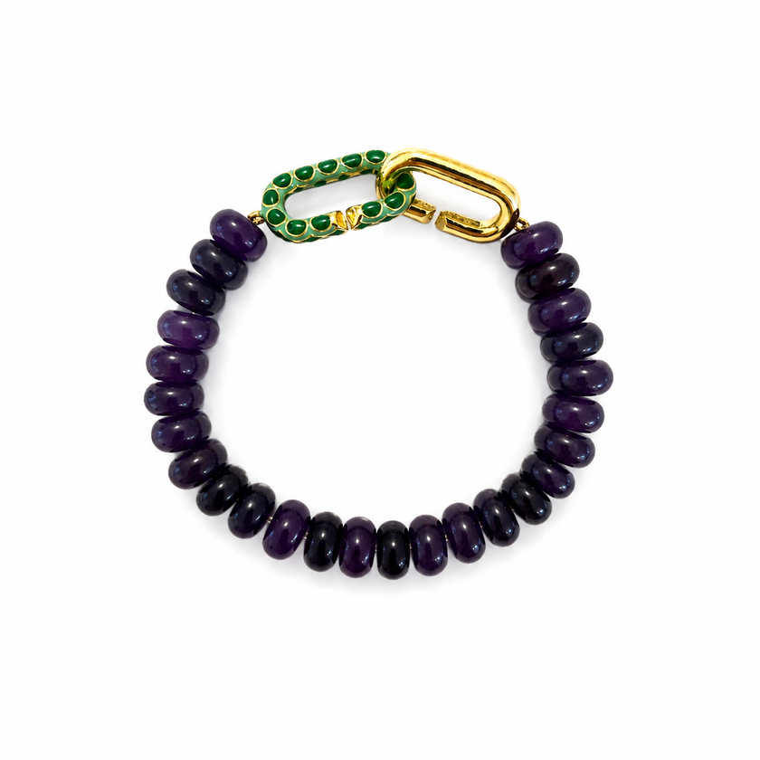 Amethyst Signature Toggle Bracelet