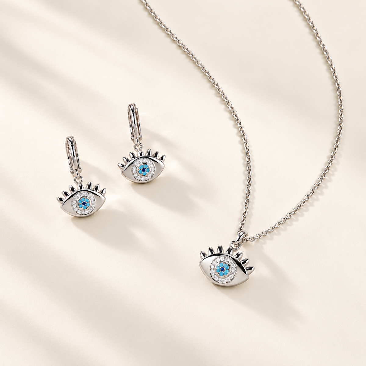 Evil Eye Pendant Set