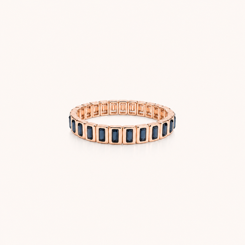 Tanzanite Rhythm Stretch Bracelet