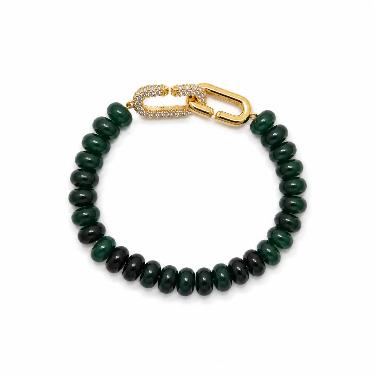 Green Aventurine Signature Toggle Bracelet
