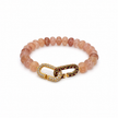 Strawberry Quartz Signature Toggle Bracelet
