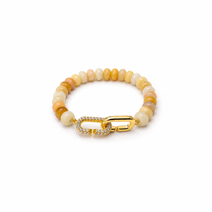 Yellow Jade Signature Toggle Bracelet