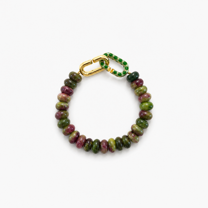 Rainbow Fluorite Signature Toggle Bracelet