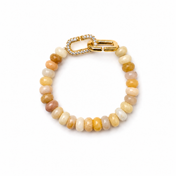 Yellow Jade Signature Toggle Bracelet