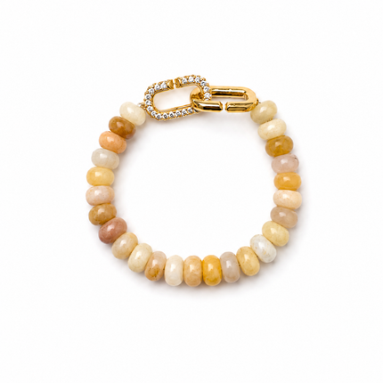 Yellow Jade Signature Toggle Bracelet