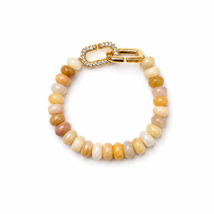 Yellow Jade Signature Toggle Bracelet