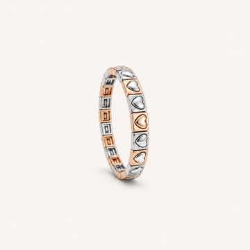 Infinite Love 2 Tone Stretch Bracelet
