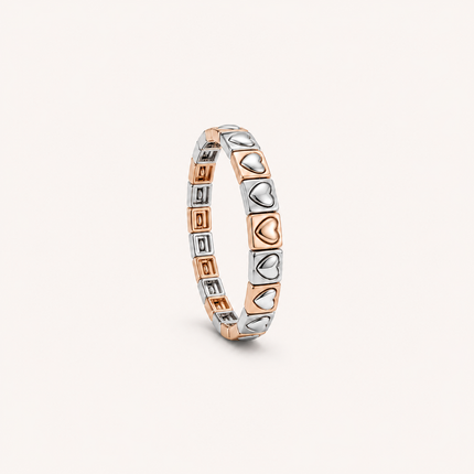 Infinite Love 2 Tone Stretch Bracelet