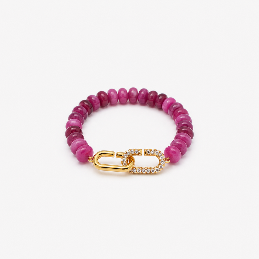 Purple Jade Signature Toggle Bracelet