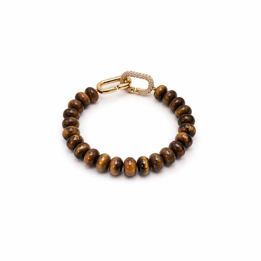 Tigers Eye Signature Toggle Bracelet