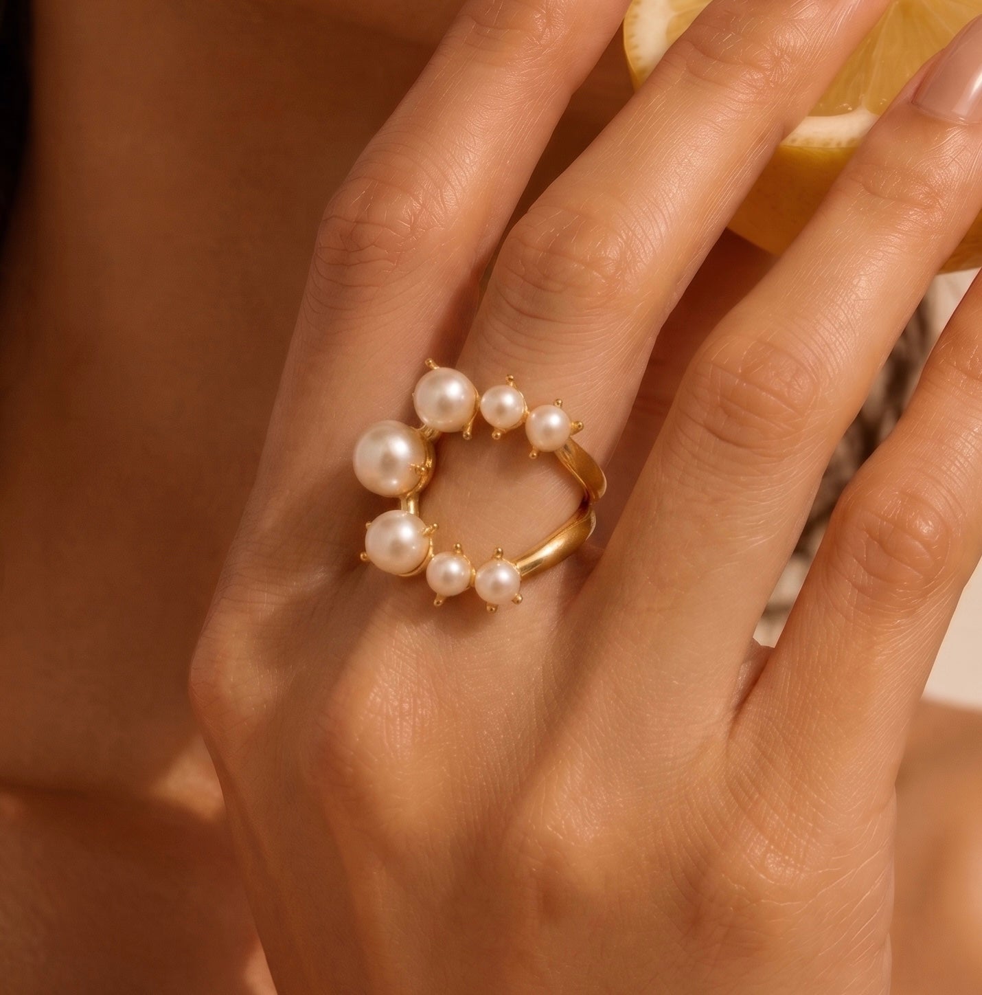 Celeste Pearl Ring