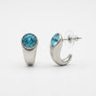Brushed Blue Moon Earrings