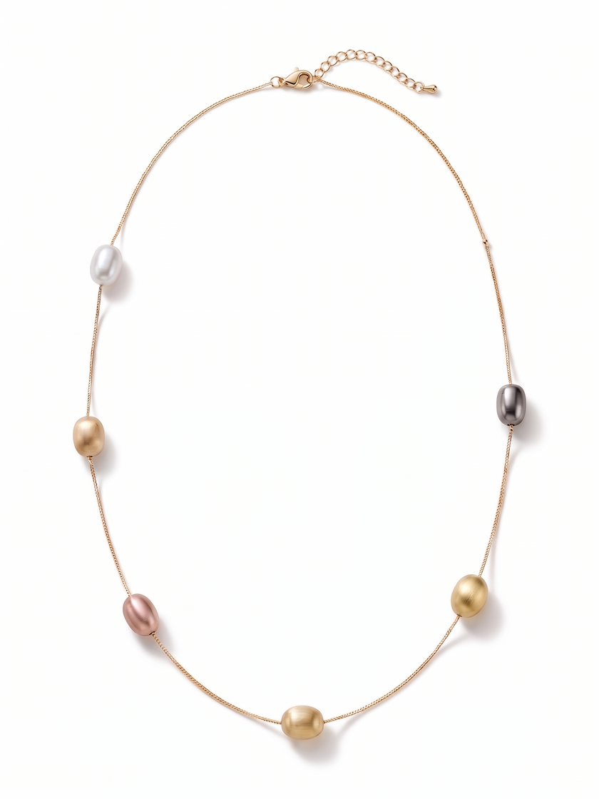 Brushed Mood Pebble Necklace