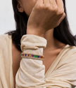 Rainbow Baguette Cuff Bracelet