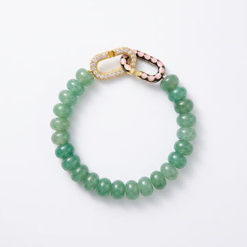 Green Jade Signature Toggle Bracelet
