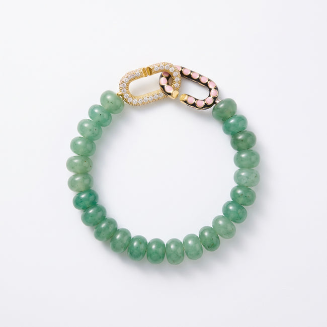 Green Jade Signature Toggle Bracelet