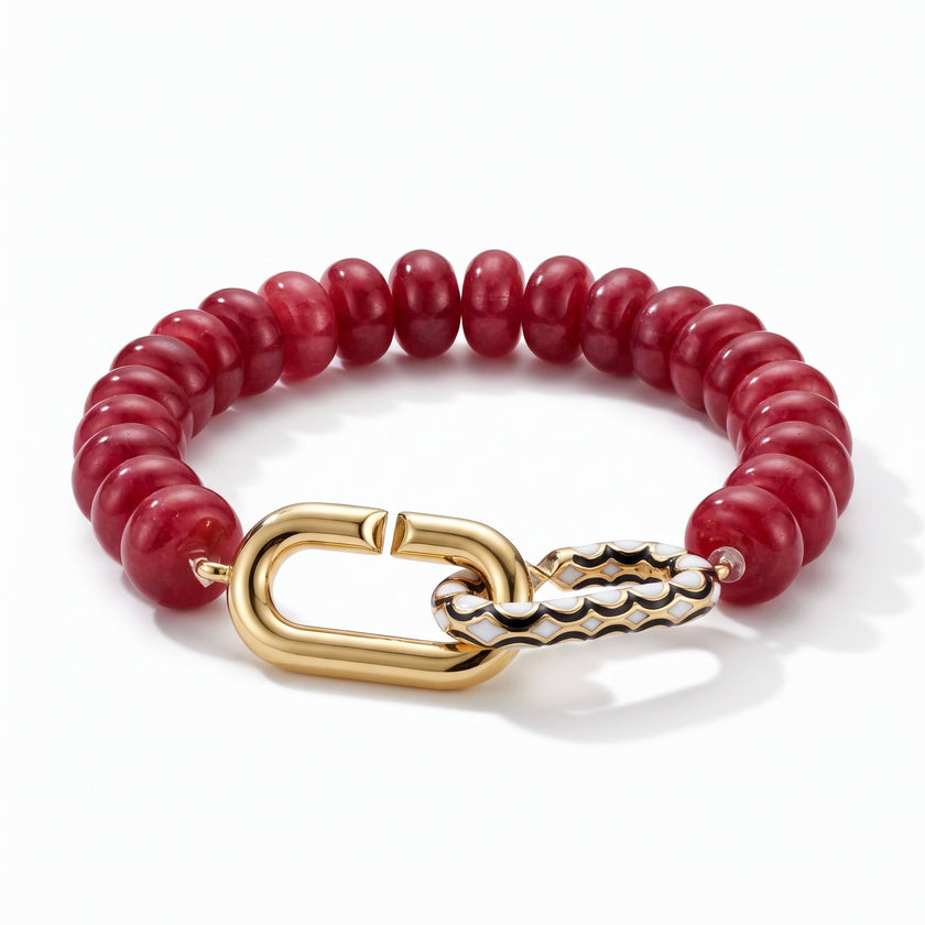Red Aventurine Signature Toggle Bracelet
