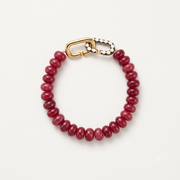 Red Aventurine Signature Toggle Bracelet