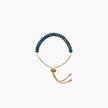 Midnight Blue Baguette Bolo Bracelet