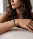 Midnight Blue Baguette Bolo Bracelet