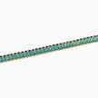 Aqua Blue Baguette Bolo Bracelet