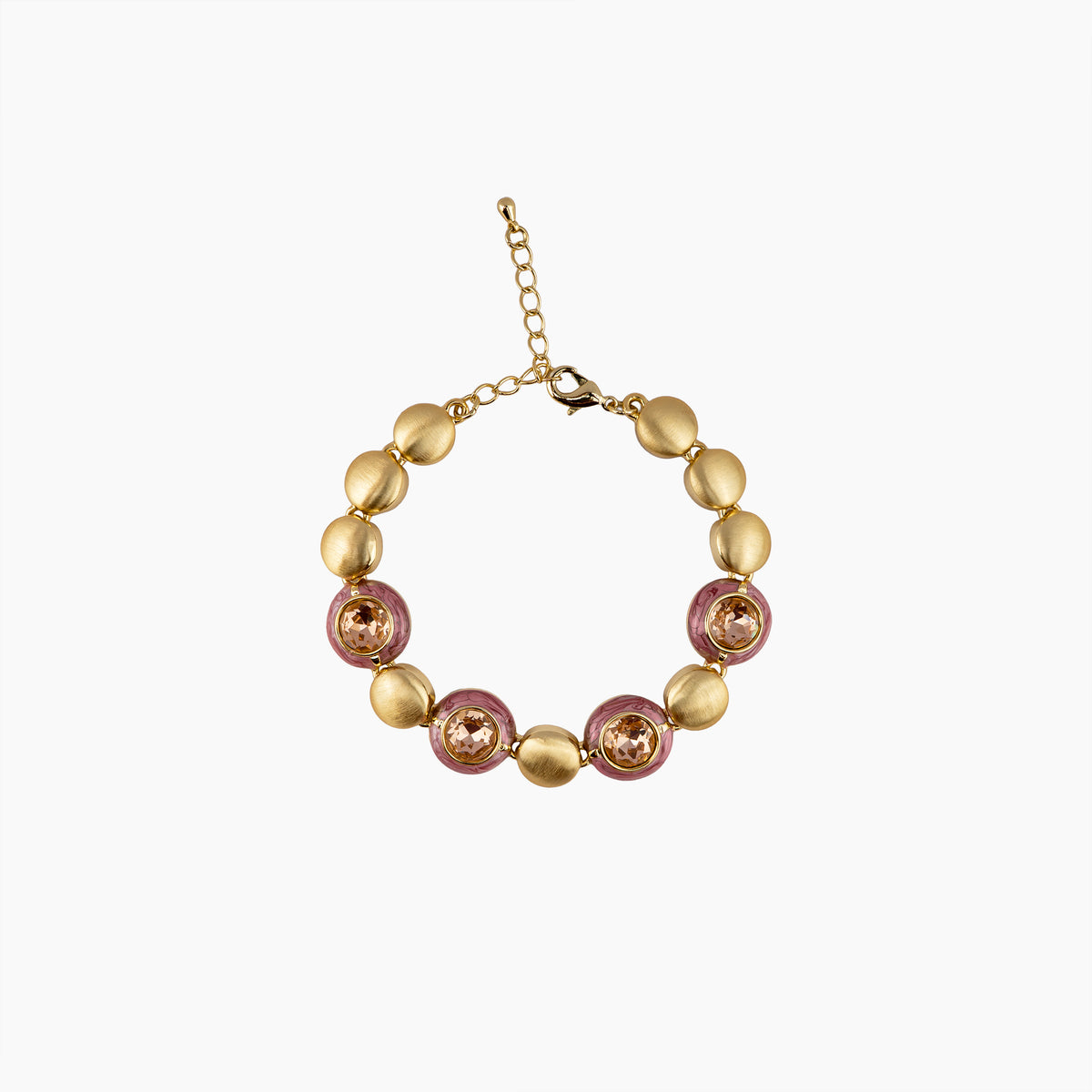 Blush Medallion Bracelet