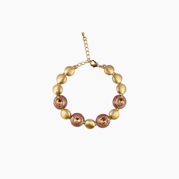 Blush Medallion Bracelet