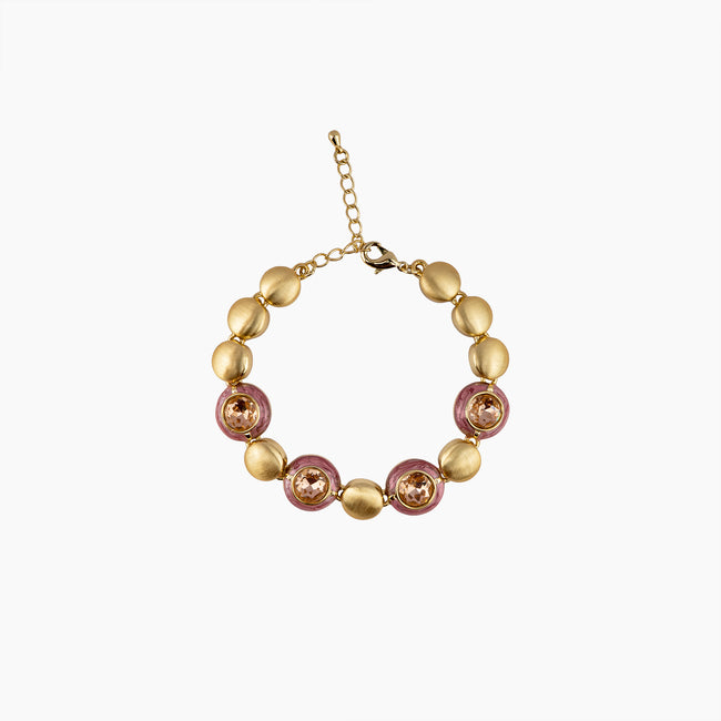 Blush Medallion Bracelet