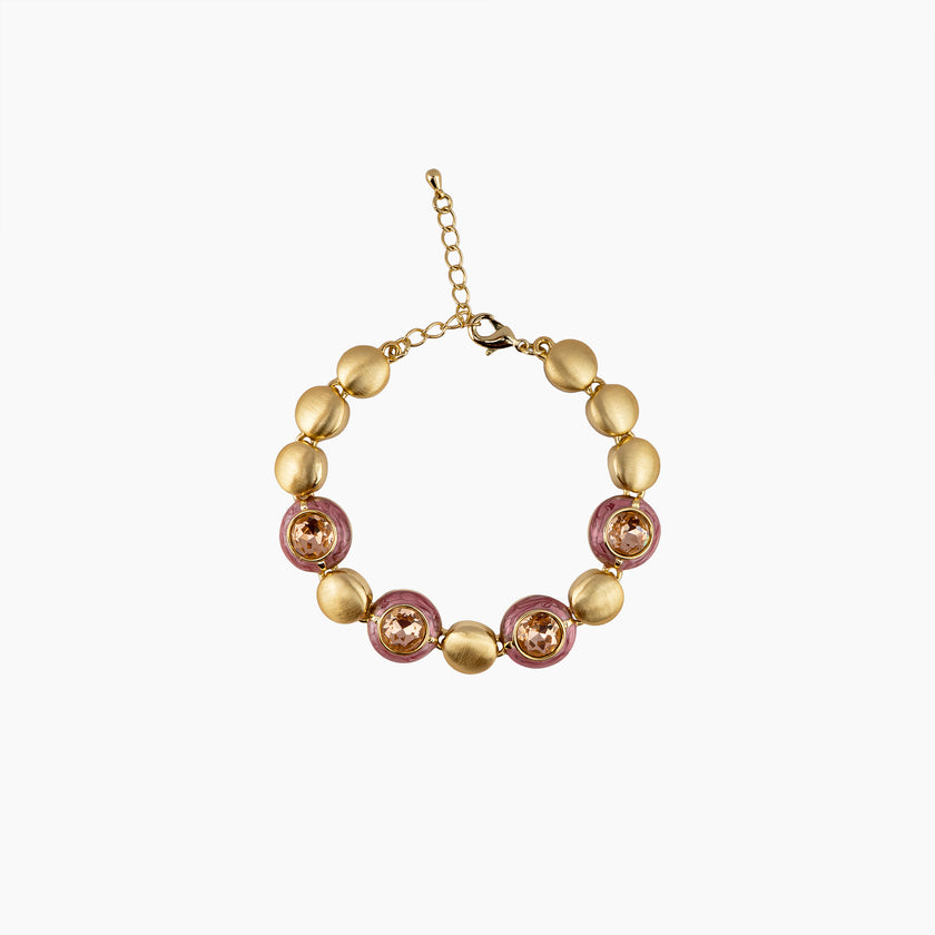 Blush Medallion Bracelet