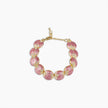 Pink Enamel Butterfly Bracelet