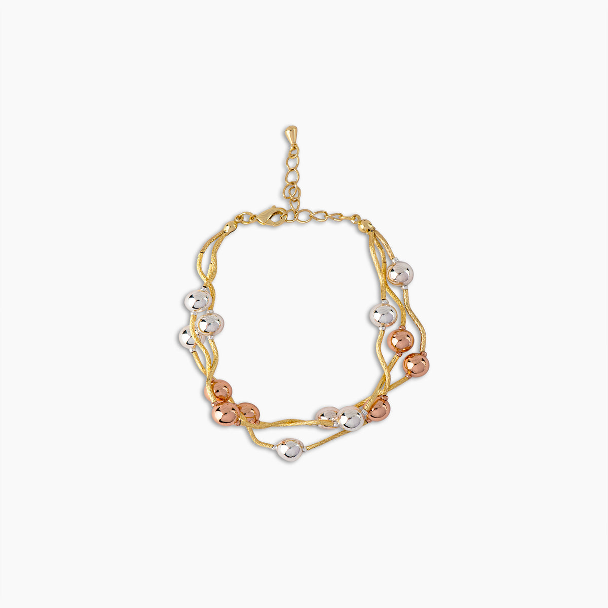 Tricolor Woven Sphere Bracelet
