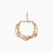 Tricolor Multi-Strand Bead Bracelet