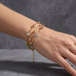 Tricolor Multi-Strand Bead Bracelet