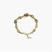 Golden Teardrop Gemstone Bracelet