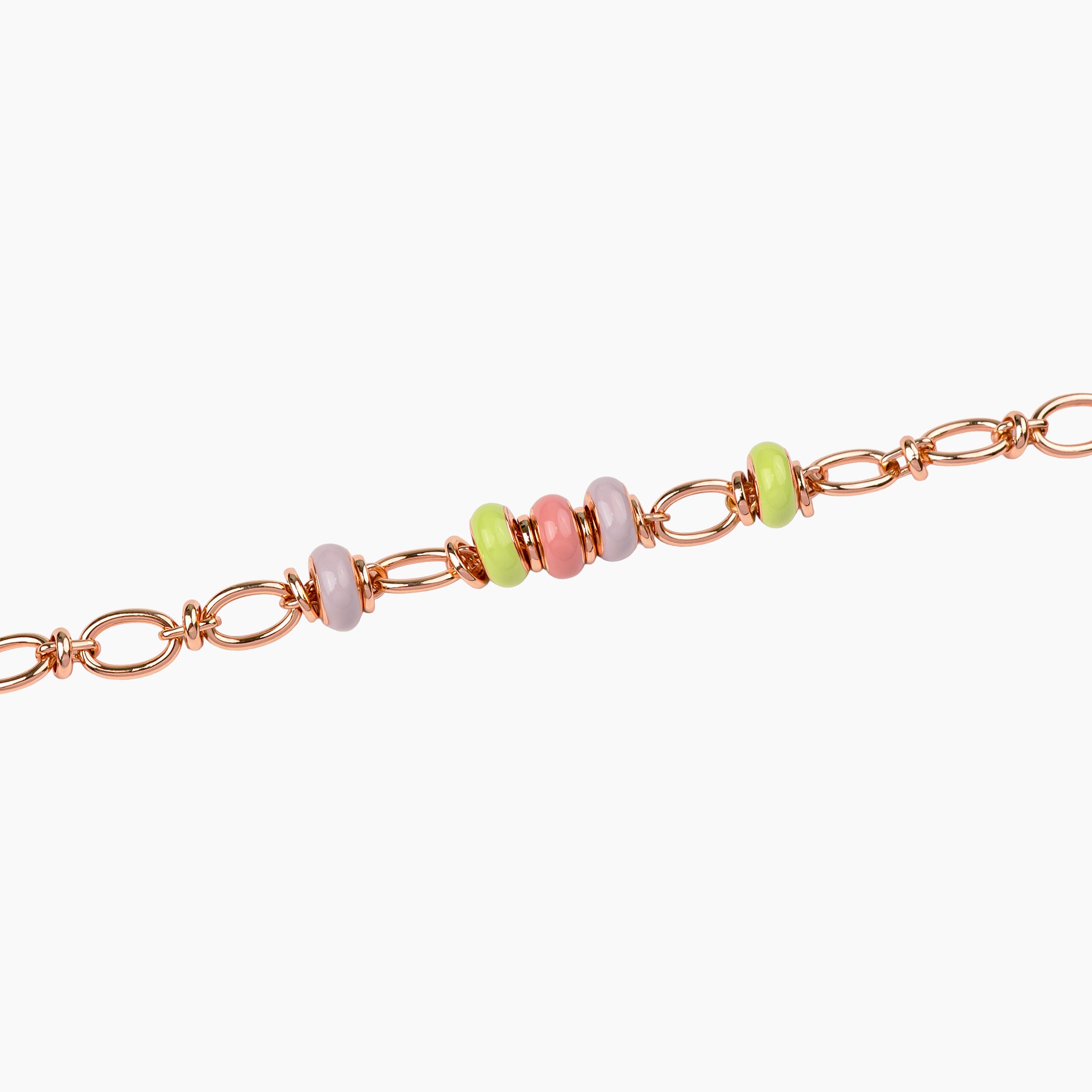 Pastel Charm Link Bracelet