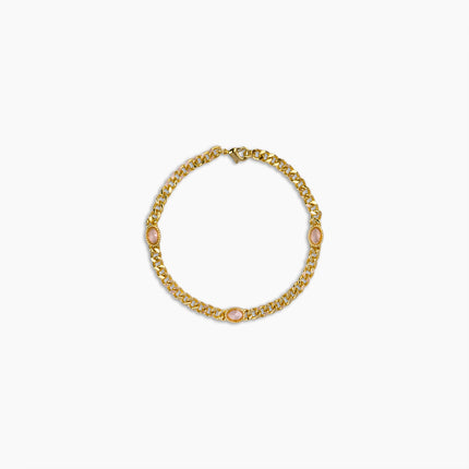 Blush Stone Chain Bracelet