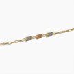 Tricolor Barrel Charm Bracelet